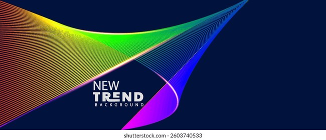 wave line abstract background, beautiful abstract wave technology background with blue light digital effect corporate concept