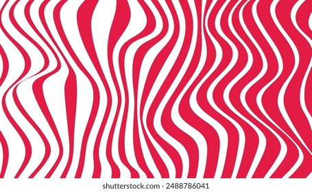 Wave line abstract background design. seamless striped pattern. optical illusion effect