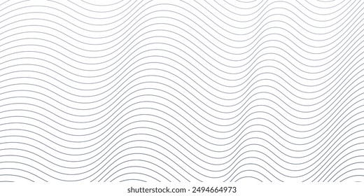 Fondo abstracto de la línea de onda aislado en blanco. Vector