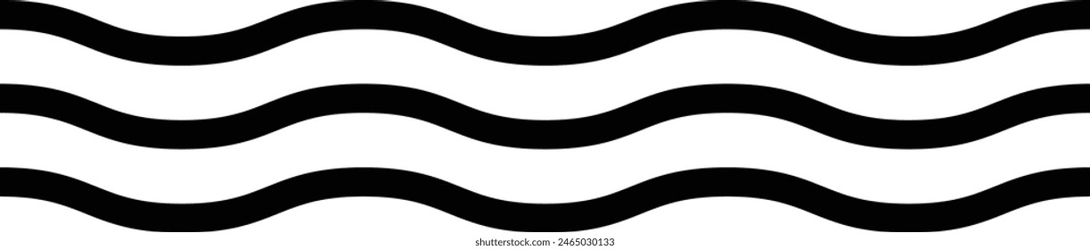 Línea de onda, curvas en zigzag abstractas, ilustración de elemento de diseño de textura de patrón sin fisuras para gráfico de fondo 