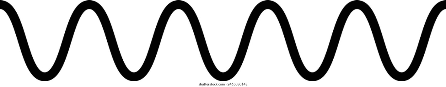 Línea de onda, curvas en zigzag abstractas, ilustración de elemento de diseño de textura de patrón sin fisuras para gráfico de fondo 