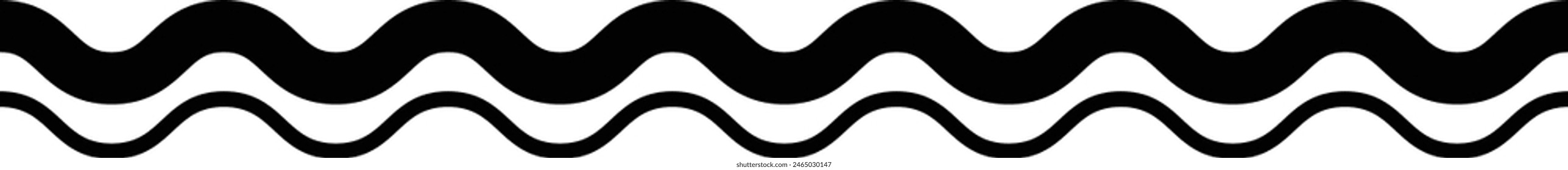 Wave line, abstract zigzag curves, seamless pattern texture design element illustration for background graphic 