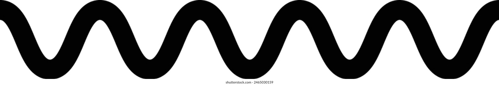 Wave line, abstract zigzag curves, seamless pattern texture design element illustration for background graphic 