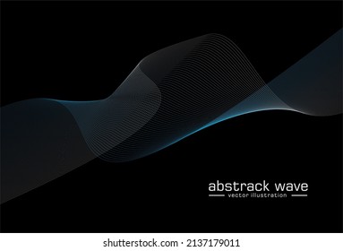 Wave line art, Curved smooth design. digital background posters circles lines effect.White lines,can be used in cover design, book design,banner design. EPS 10