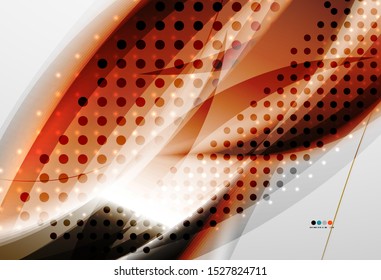Wave line art pattern with flowing color wave background on colorful background for web design. 3d technology style banner.