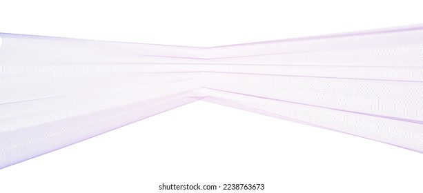 Wave line background with smooth shape. Beautiful wavy line on a white background. Horizontal banner template. Abstract futuristic template. Chrome technological wallpaper.