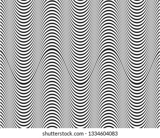 Wave line background vector 