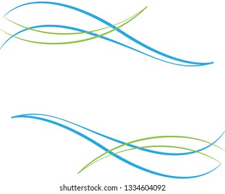 Wave line background vector 