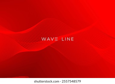 wave line background,red gradations colorful,shape line pattern,memphis background,premium design,cover,template,vector,eps 10