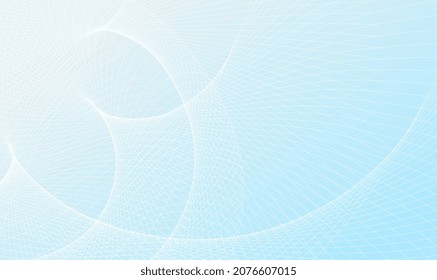 Wave line of flowing particles abstract vector background. Abstract wave curved lines graphic on light blue background. 3d shape lines blended mesh. Futuristic tech background. Vector illustration.