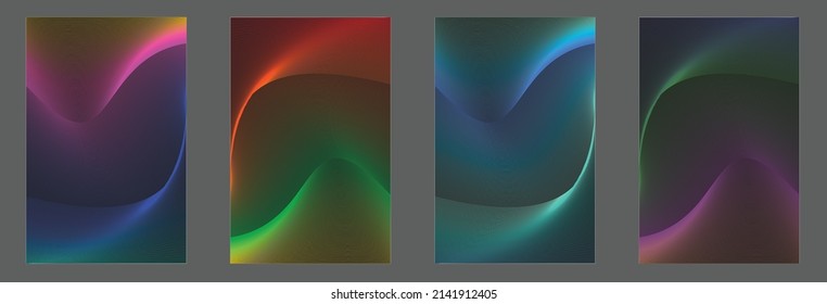 Wave line Gradient color background. Vector Illustration. File Eps 8