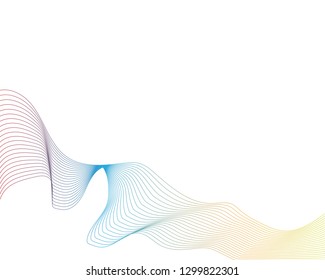 wave line graphic illustration vector