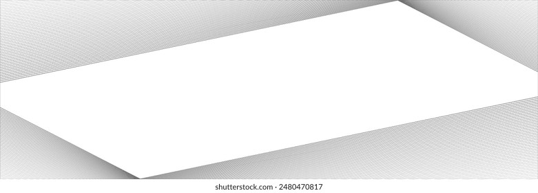 Wave Line. Horizontal Curved Line, vector illustration.