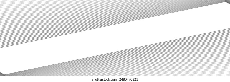 Wave Line. Horizontal Curved Line, vector illustration.