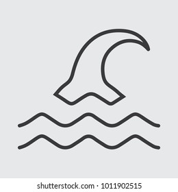 Wave line icon