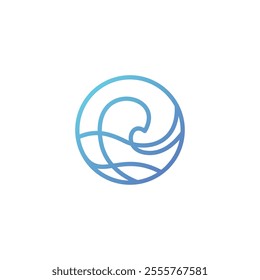 Wave Line Icon Vector Illustration