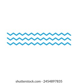 Wave line icon. Water sign. Sea and ocean logo. Flat icon wave. water line art icon for apps and websites. Vector illustration. Eps file 112.