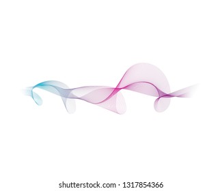 Wave line illustration
