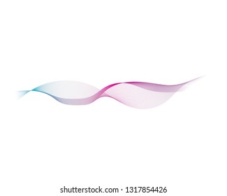 Wave line illustration