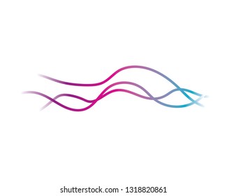 Wave line illustration