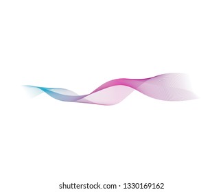 Wave line illustration design