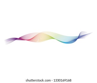 Wave line illustration design