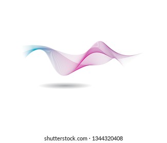 Wave line illustration design