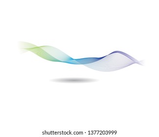 Wave line illustration design
