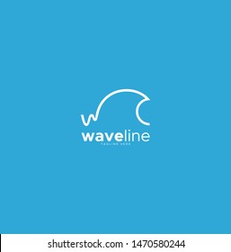 WAVE LINE LOGO DESIGN UNIQUE