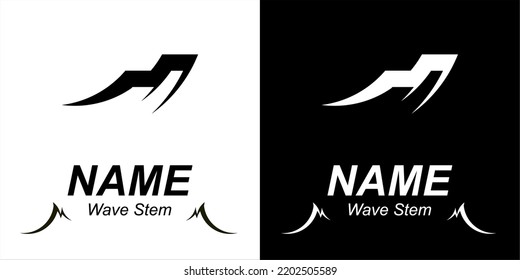 The wave line made a stem shape