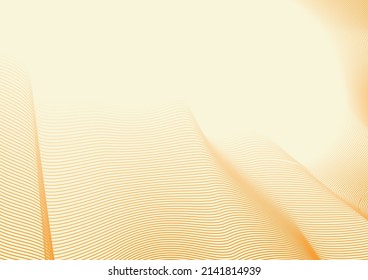 Wave line orange abstract background