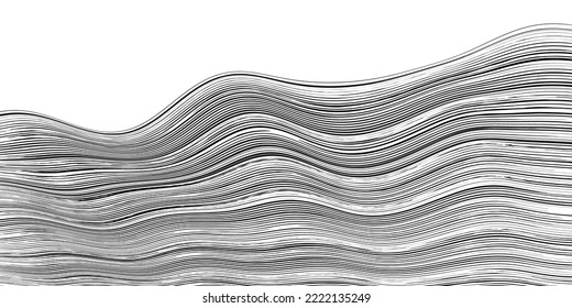Wave line pattern curve background
