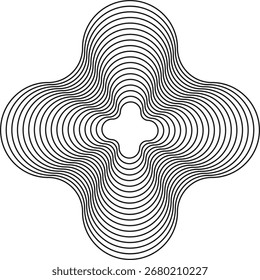 Padrão de linha de onda com cor de gradiente, onda de meio-tom pontilhada, efeito de onda, textura de gradiente pontilhada