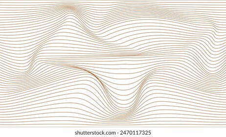 Wave line pattern on white background. Abstract background Vector illustration