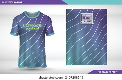 línea ondulada color púrpura de la camiseta, fondo de la camiseta deportiva, camiseta de fútbol, camiseta de correr, tenis y motocross, entrenamiento al aire libre, patrón.