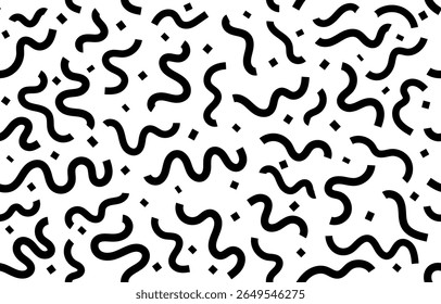 wave line seamless pattern background with black and white color. for cards, posters, covers, banners, or branding, instagram story