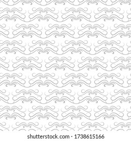 Wave line seamless pattern. Illustration of wavy line sea background. Modern stylish abstract texture. Design monochrome template ornament for fabric, tile, wallpaper, wrapping. Vector illustration.