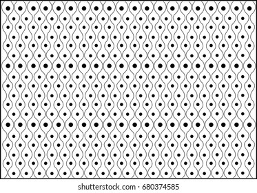 The wave line set with dot on white background.- illustration, circle, wallpaper, line