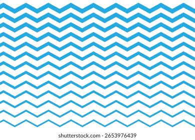 Conjunto de líneas de onda. Ondas de agua de Vector. Patrón de adorno de onda. Conjunto de líneas onduladas en zigzag. Fondo de línea delgada ondulada.