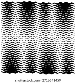 Wave line Vector black and white geometric chevron pattern textile vector illustration for fashion fabric tile design