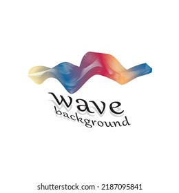 Wave line vector color background illustration
