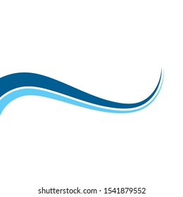 Wave line vector concept illustration design 
