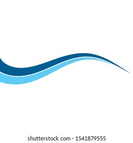 Wave line vector concept illustration design 