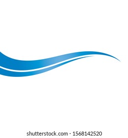 Wave line vector concept illustration design
