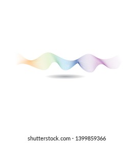 Wave line vector icon illustration design