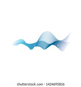 Wave line vector icon illustration design