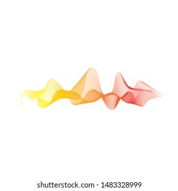 Wave line vector icon illustration design