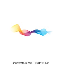 Wave line vector icon illustration design