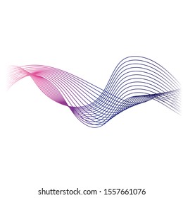 Wave line vector icon illustration design