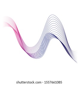 Wave line vector icon illustration design